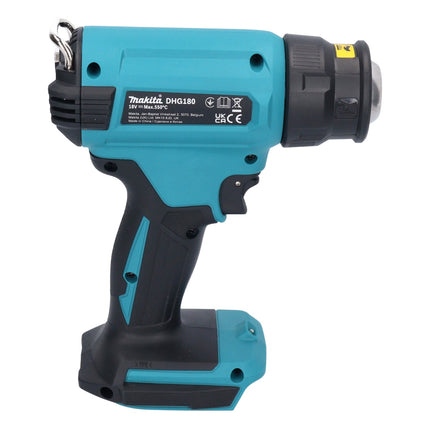 Makita DHG 180 RG1 Akku Heissluftgeblaese 18 V 550 C 1x Akku 6 0 Ah Ladegeraet 4 - toolbrothers