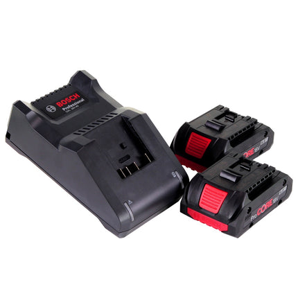 Bosch GWX 18V-10 Smerigliatrice angolare professionale a batteria 18 V 125 mm X-LOCK Brushless + 2x batteria ProCORE 4,0 Ah + caricabatterie + L-Boxx