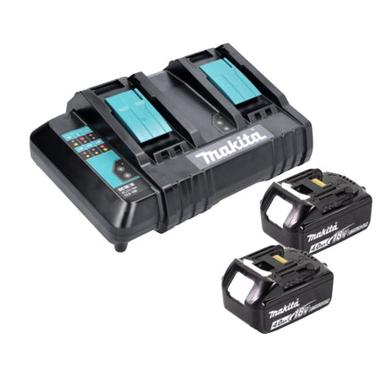 Rasaerba a batteria Makita DLM 382 CM2 36 V ( 2x 18 V ) 38 cm 40 L + 2x batteria 4,0 Ah + doppio caricatore