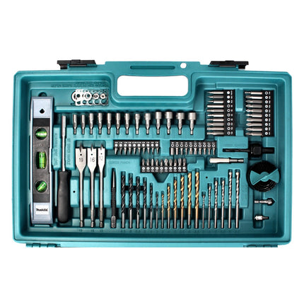 Makita DTD 152 SGX5 165Nm 18V Cordless Impact Driver + 1x 6.0Ah Batteria + Caricabatterie + Custodia + Set di 101 accessori