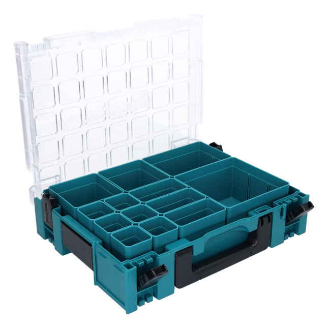 Makita MAKPAC 1 valigetta organizer per minuteria 395 x 295 x 110 mm ( 191X80-2 ) con inserto 13x box