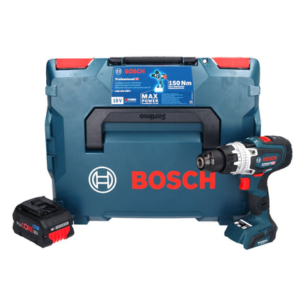 Bosch GSB 18V-150 C Trapano a percussione professionale a batteria 18 V 150 Nm Biturbo Brushless + 1x batteria ricaricabile ProCORE 8,0 Ah + L-Boxx - senza caricabatterie