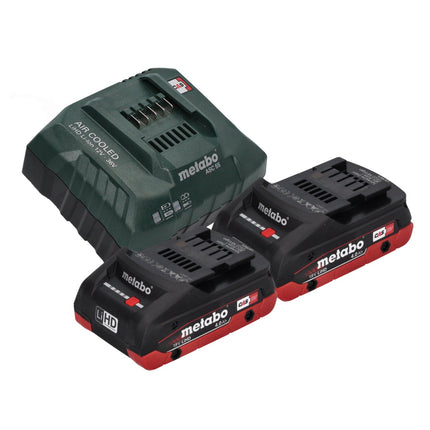 Metabo KH 18 LTX BL 28 Q Trapano a percussione a batteria 18 V 3 J SDS plus Brushless + 2x batteria 4,0 Ah + caricabatteria + metaBOX