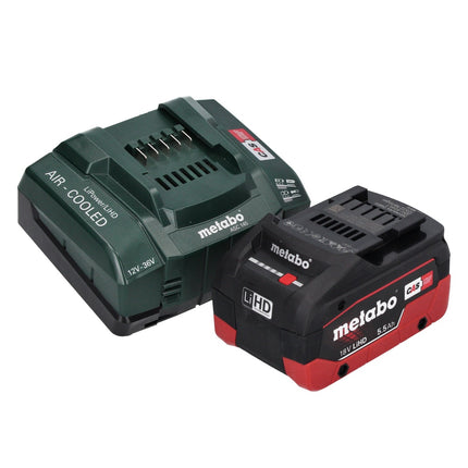 Metabo KH 18 LTX BL 28 Q Trapano a percussione a batteria 18 V 3 J SDS plus Brushless + 1x batteria 5,5 Ah + caricabatteria + metaBOX