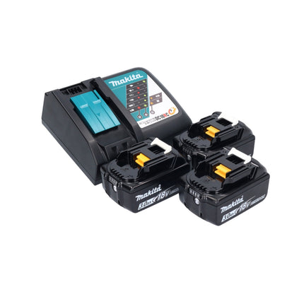 Makita DDF 485 RF3J  Akku Bohrschrauber 18 V 50 Nm Brushless + 3x Akku 3,0 Ah + Ladegerät + Makpac - Toolbrothers