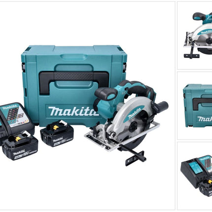 Makita DSS 610 RMJ Akku Handkreissäge 18 V 165 mm + 2x Akku 4,0 Ah + Ladegerät + Makpac - Toolbrothers