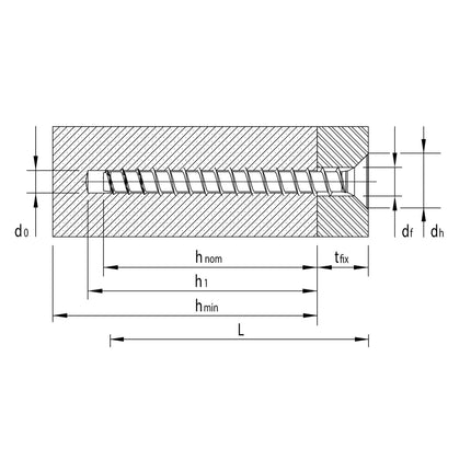 HECO MULTI MONTI plus F Schraubanker 7,5 x 80 mm 100 Stück ( 2x 48515 ) Betonschraube, Senkkopf, T-Drive, verzinkt blau, A2K