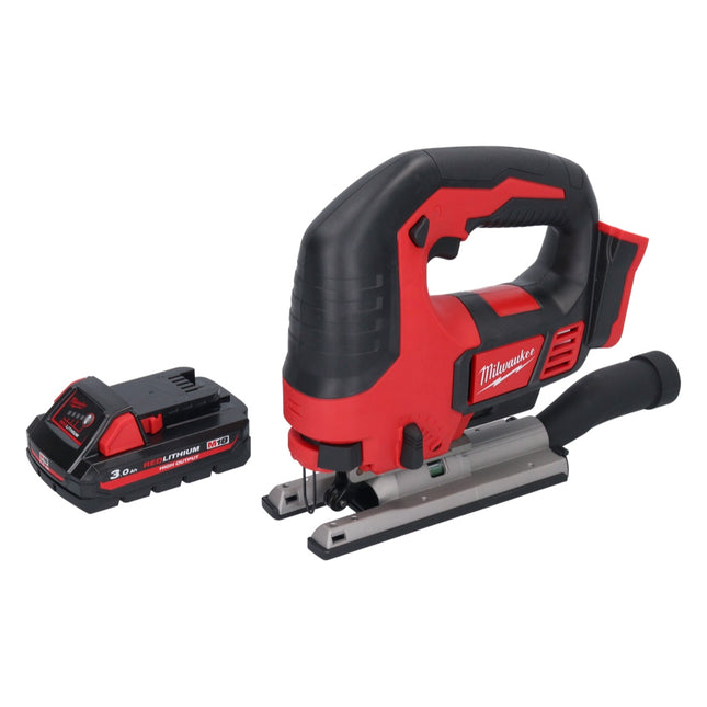 Seghetto alternativo a batteria Milwaukee M18 BJS-301 18 V + 1x batteria ricaricabile 3,0 Ah - senza caricabatterie
