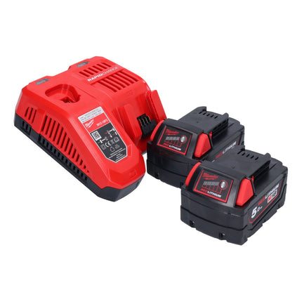 Milwaukee M18 BJS-502 seghetto alternativo a batteria 18 V + 2x batteria 5,0 Ah + caricabatterie