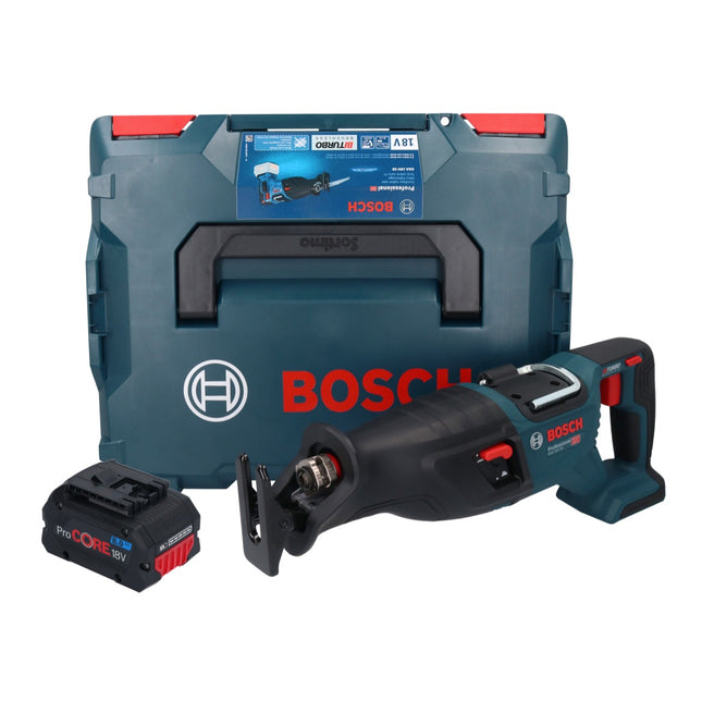 Sega alternativa a batteria GSA 18V-28 Bosch 18 V BITURBO Brushless + 1x batteria ProCORE 8,0 Ah + L-Boxx - senza caricabatterie
