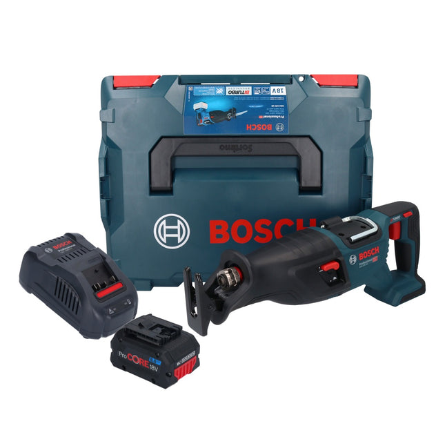 Sega alternativa a batteria GSA 18V-28 Bosch 18 V BITURBO Brushless + 1x batteria ProCORE 8,0 Ah + caricabatterie + L-Boxx