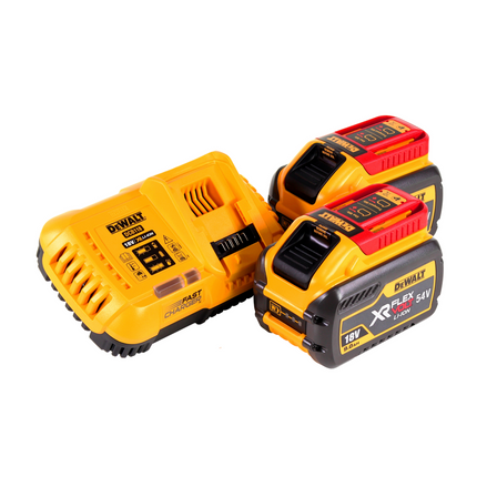 DeWalt Starter Set 54V / 18V - 2x Batterie da 9,0 Ah + Caricabatterie DCB 118 X2 FlexVolt