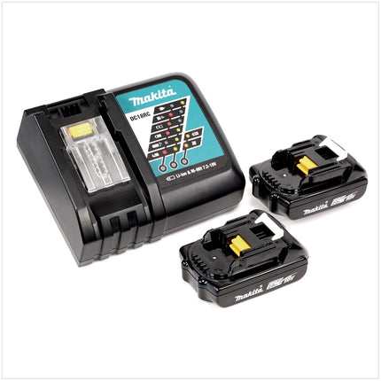 Makita DDF 483 RAJ Trapano avvitatore a batteria 18V 40Nm in valigetta Makita + 2x Batterie 2,0 Ah + 1x Caricabatterie