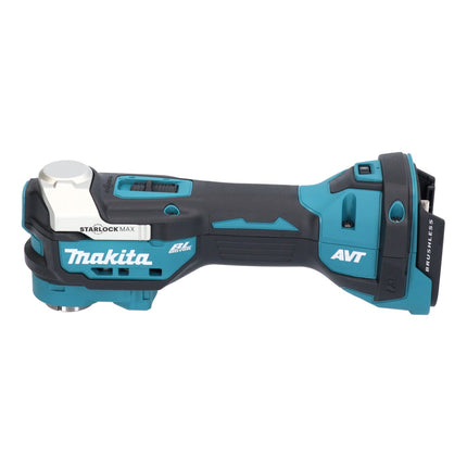 Utensile multifunzione a batteria Makita DTM 52 RTJX4 18 V Starlock Max Brushless + 2x batteria 5,0 Ah + caricabatterie + set di accessori + Makpac