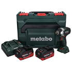 Metabo SSW 18 LT 300 BL avvitatore a impulsi a batteria 18 V 300 Nm brushless + 2x batteria ricaricabile 5,5 Ah + caricatore + metaBOX