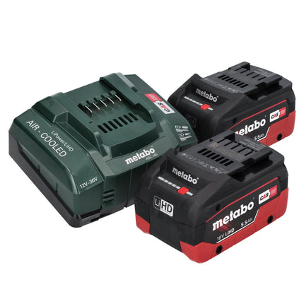 Metabo SSW 18 LT 300 BL avvitatore a impulsi a batteria 18 V 300 Nm brushless + 2x batteria ricaricabile 5,5 Ah + caricatore + metaBOX