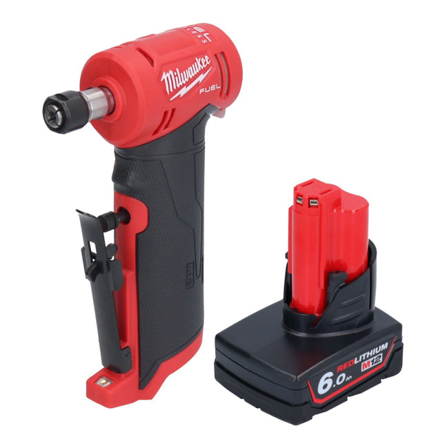 Milwaukee M12 FDGA-601 Smerigliatrice angolare 12 V 6 / 8 mm senza spazzole + 1x batteria 6,0 Ah - senza caricabatterie