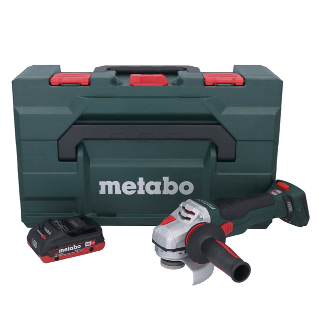 Smerigliatrice angolare a batteria Metabo WB 18 LTX BL 15-125 Quick 18 V 125 mm senza spazzole + 1x batteria ricaricabile 4,0 Ah + metaBOX - senza caricabatterie