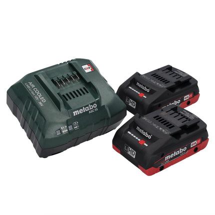 Smerigliatrice angolare a batteria Metabo WB 18 LTX BL 15-125 Quick 18 V 125 mm senza spazzole + 2x batteria ricaricabile 4,0 Ah + caricatore + metaBOX