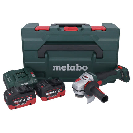Metabo WB 18 LTX BL 15-125 Smerigliatrice angolare a batteria 18 V 125 mm senza spazzole + 2x batteria ricaricabile 5,5 Ah + caricatore + metaBOX ( 601730660 )