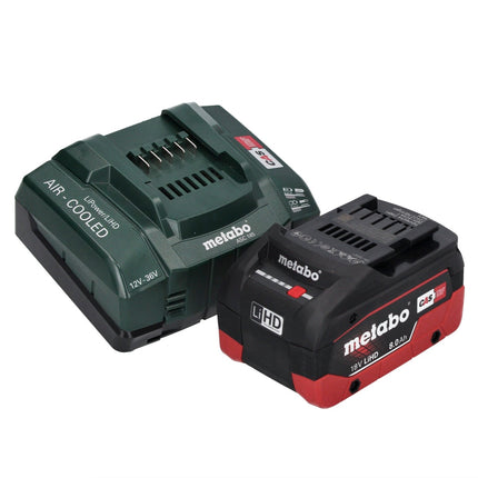 Smerigliatrice angolare a batteria Metabo WB 18 LTX BL 15-125 Quick 18 V 125 mm senza spazzole + 1x batteria ricaricabile 8,0 Ah + caricatore + metaBOX