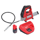 Milwaukee M12 GG-251 ingrassatore a batteria 12 V 562 bar + 1x batteria ricaricabile 2,5 Ah + caricatore