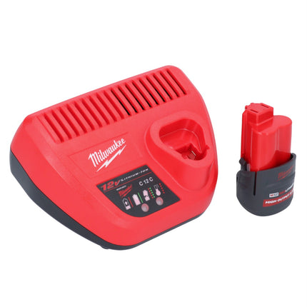 Milwaukee M12 GG-251 ingrassatore a batteria 12 V 562 bar + 1x batteria ricaricabile 2,5 Ah + caricatore