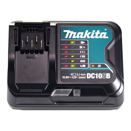 Kit alimentatore Makita ( 197658-5 ) 2x BL 1021 B batteria 12 V max. 2,0 Ah CXT + caricabatteria DC 10 SB + Makpac