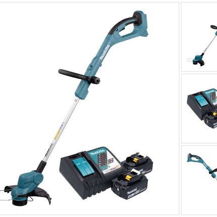 Makita DUR 193 RT Akku Rasentrimmer 18 V 260 mm + 2x Akku 5,0 Ah + Ladegerät - Toolbrothers