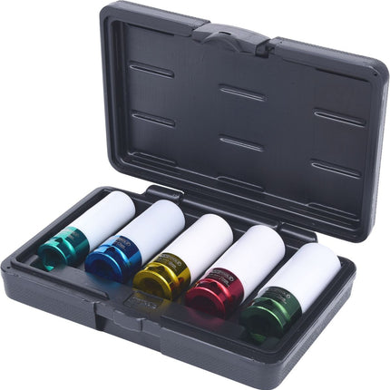 KS TOOLS Serie Di Bussole Per Avvitatori Ad Impulsi Per Cerchi In Lega, 5 pz ( 515.1007 )