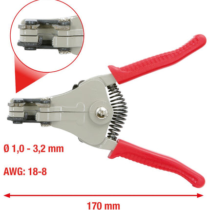 KS TOOLS Pinza spelafili automatica, 1-3,2mm ( 115.1029 )