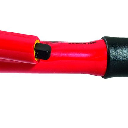 KS TOOLS 3/8' cricchetto a inversione con isolamento protettivo con dispositivo di regolazione, 32 denti ( 117.3800 )