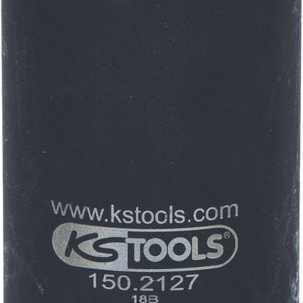 KS TOOLS 3/8'' Lambdasonden Stecknuss, tief, geschlitzt, 22mm ( 150.2127 )