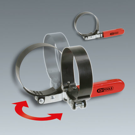 KS TOOLS Ölfilterbandschlüssel, stufenlos, Ø 85-95mm ( 150.9379 ) - Toolbrothers