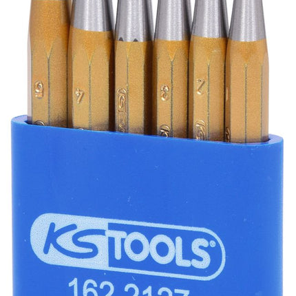KS TOOLS Serie cacciaspine, 6 pz in stand in plastica  ( 162.2127 )