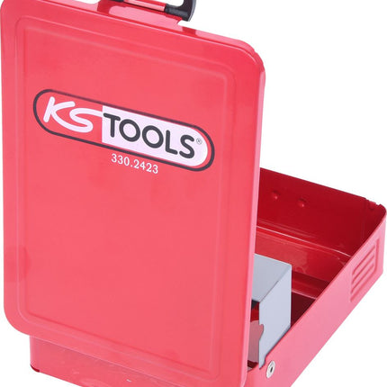 KS TOOLS HSS TiN Stufenbohrer-Satz, Stahlblechkassette 3-tlg ( 330.2423 ) - Toolbrothers