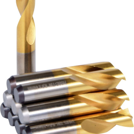 KS TOOLS HSSE-TiN Schweißpunkt-Bohrer, Ø 8mm, 10er Pack ( 332.0809 ) - Toolbrothers