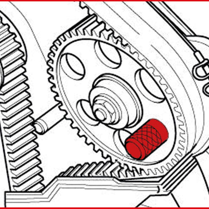 KS TOOLS Serie di utensili per messa in fase motore per VAG / Volvo, 2 pz ( 400.1725 )