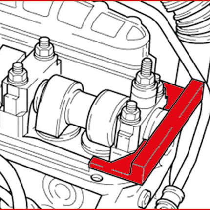 KS TOOLS Serie di utensili per messa in fase motore per VAG / Volvo, 2 pz ( 400.1725 )