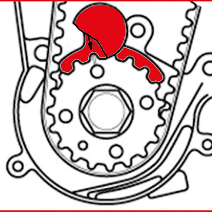 KS TOOLS Serie di utensili per messa in fase motore per VAG, 7 pz universali ( 400.2700 )