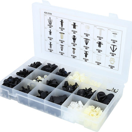 KS TOOLS Befestigungs-Clip-Satz für Honda, 418-tlg ( 420.0350 ) - Toolbrothers