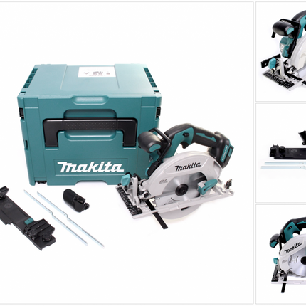 Sega circolare a batteria Makita DHS 680 ZJ 18 V 165 mm brushless + adattatore + Makpac - senza batteria, senza caricabatterie