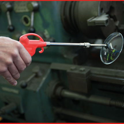 KS TOOLS Teleskop-Druckluft-Ausblaspistole 90-190mm mit Schutzschild ( 515.1906 ) - Toolbrothers