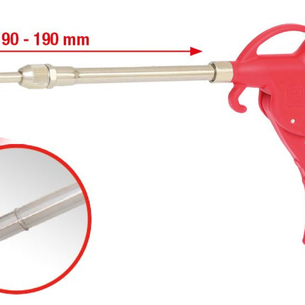 KS TOOLS Teleskop-Druckluft-Ausblaspistole, 90-190mm ( 515.1907 ) - Toolbrothers