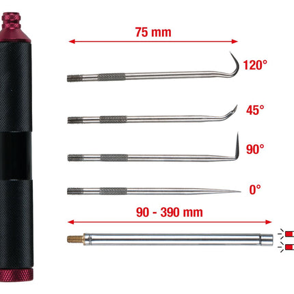 KS TOOLS Magnet- und Hakenwerkzeug, 6-tlg ( 550.1080 ) - Toolbrothers