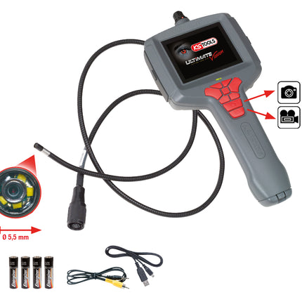 KS TOOLS ULTIMATEvision MASTER Videoskop-Satz,6-tlg,halbstarr 1m,Ø5,5mm ( 550.7055 ) - Toolbrothers