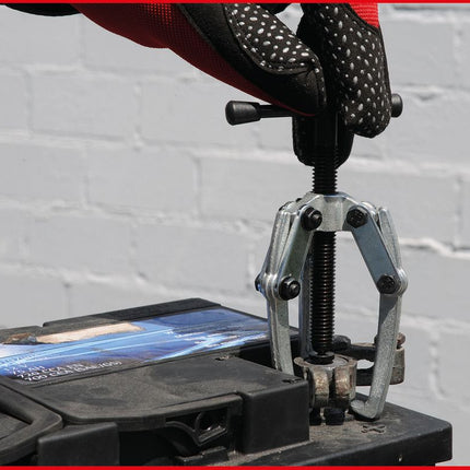 KS TOOLS Polklemmen-Abzieher 3-armig mit Knebel, M10x100mm ( 700.1169 ) - Toolbrothers