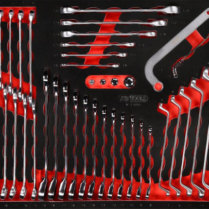 KS TOOLS Serie di chiavi per viti nell'inserto in schiuma, 55 pz ( 813.0055 )