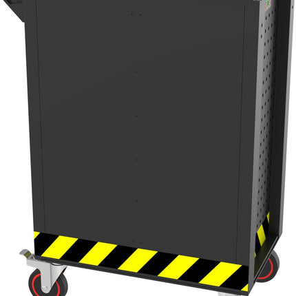 KS TOOLS Carrello portautensili ECOline NERO/ROSSO/GIALLO con 7 cassetti ( 897.1007 )