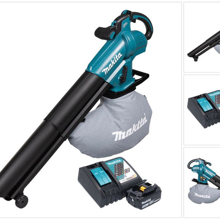 Makita DUB 187 RF Akku Laubbläser und Laubsauger 18 V Brushless + 1x Akku 3,0 Ah + Ladegerät